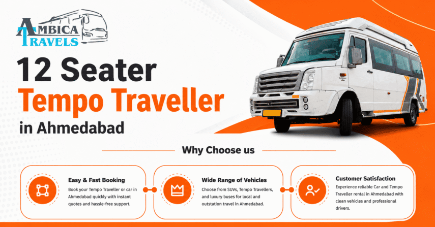 12 seater Tempo Traveller in Ahmedabad