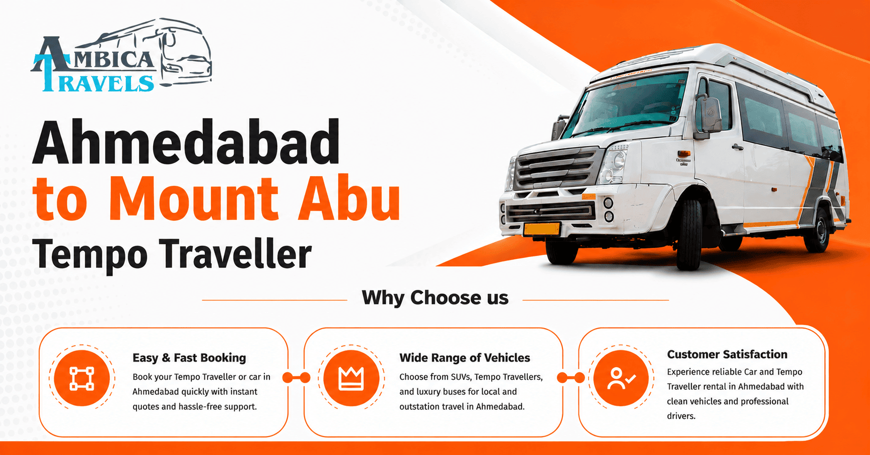 Ahmedabad to Mount Abu Tempo Traveller