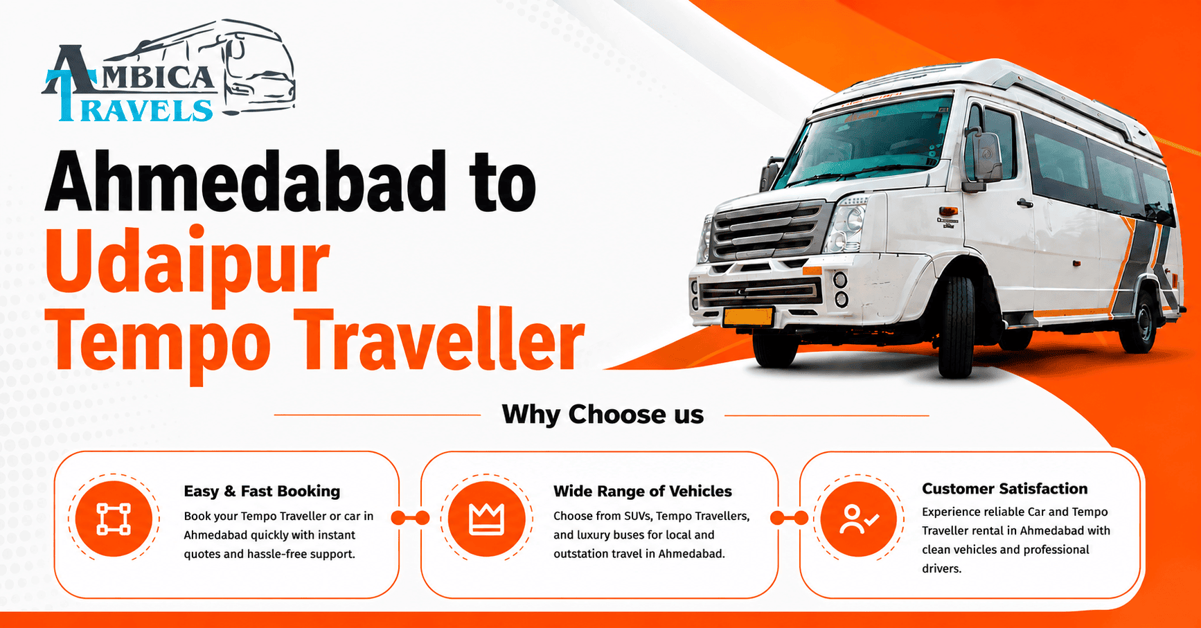 Ahmedabad to Udaipur Tempo Traveller